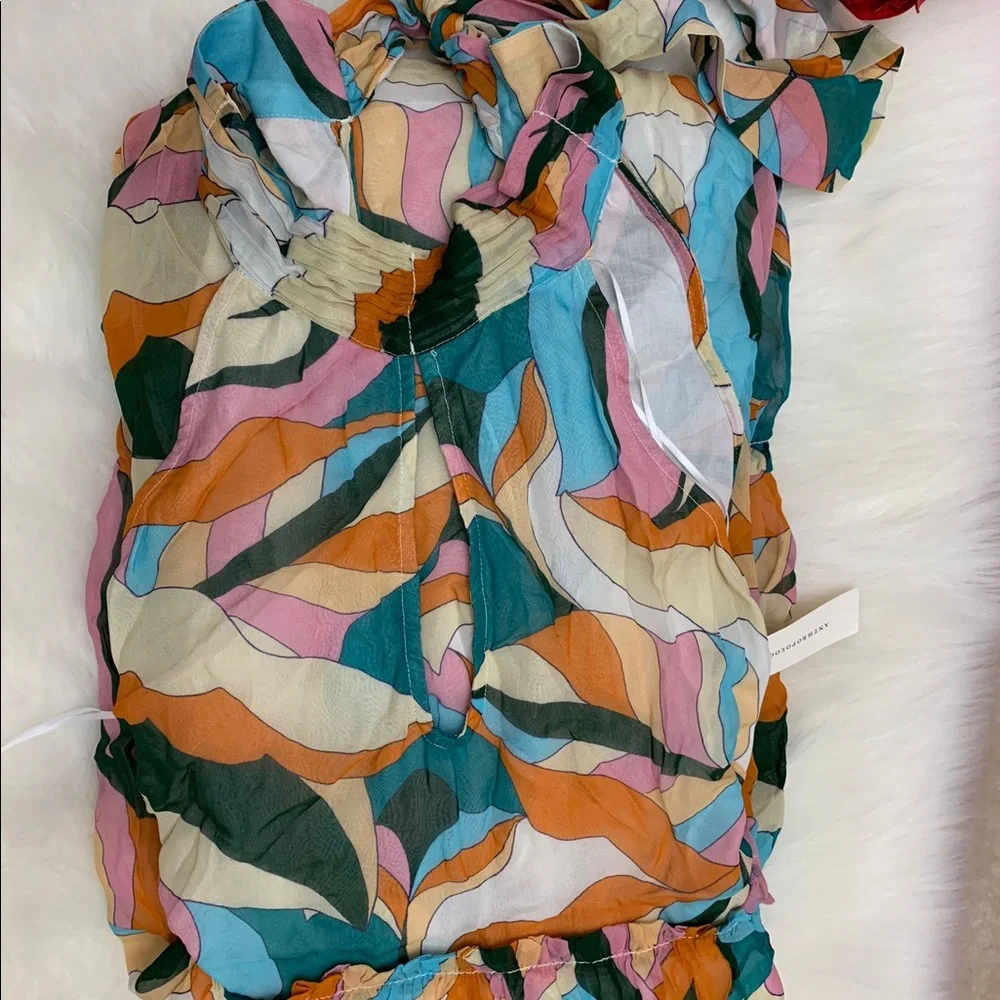 Anthropologie Maeve keyhole halter maxi dress - Picture 7 of 11